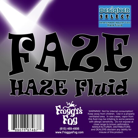 Froggy'S Fog Faze Haze Water Based Haze Juice for Antari, Chauvet, and Martin Compact Hazers - 4 Gallon Case DS-FH-4